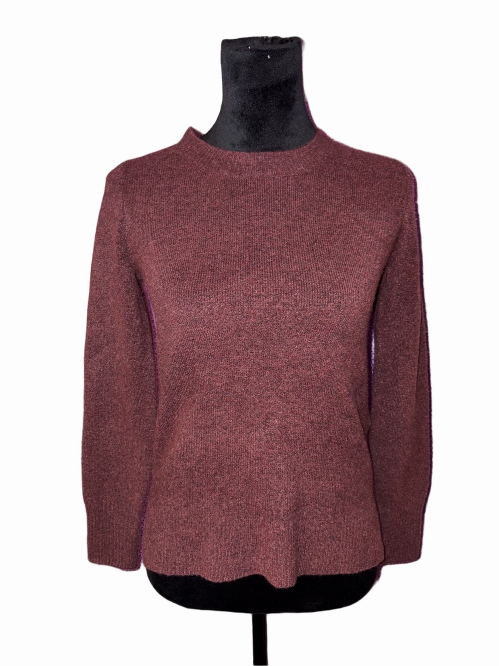 J.Crew NWT Burgundy Cowl Neck Knit Sweater Women’s XS Soft Wool Blend